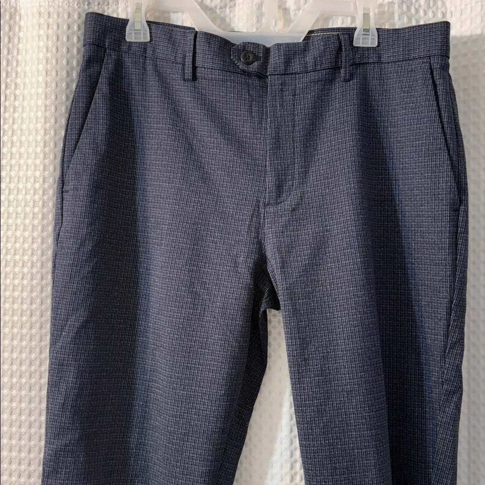 Banana Republic Slim Tapered Blue Plaid Men’s Pants Size 34/32